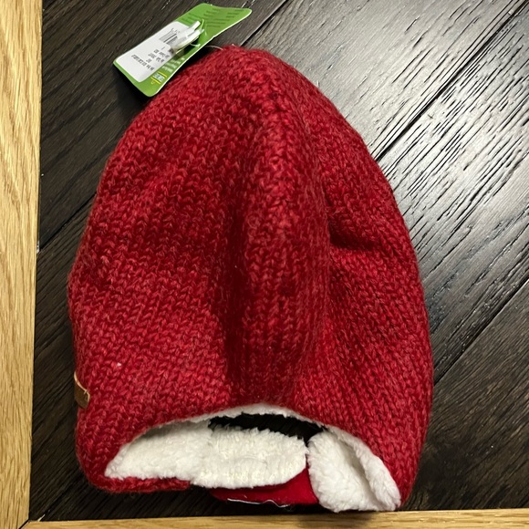 NWT Knitwits Handmade Elmo from Sesame Street Baby Earflap Hat with Velcro Close - Picture 2 of 7